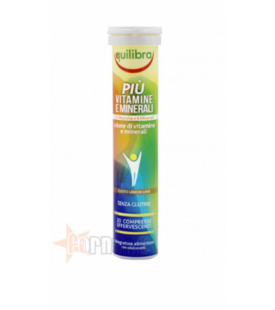 EQUILIBRA PIU' VITAMINE E MINERALI 20 CPR Lemon-Lime