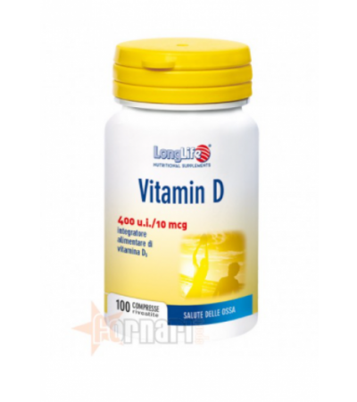 LONG LIFE VITAMIN D 400 U.I. 100 CPR