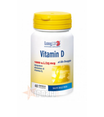 LONG LIFE VITAMIN D 1000 U.I. 60 CPR