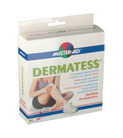 Master-Aid® Dermatess® 10 x 10 cm Garza in Tessuto 100 pz