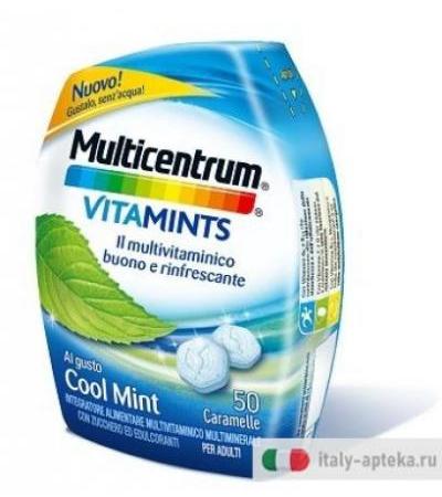 Multicentrum Vitamints Cool Mint 50 Caramelle