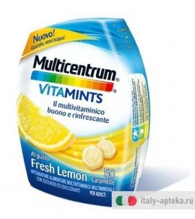 Multicentrum Vitamints Fresh Lemon 50 Caramelle