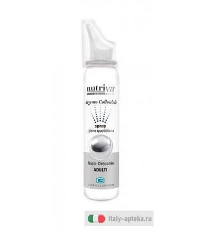 Nutriva Argento Colloidale Spray Naso E Orecchio Adulti 100ml