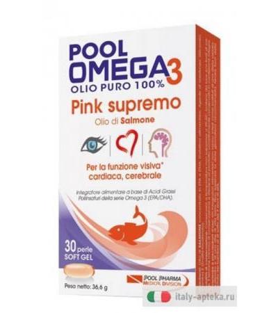 Pool Pharma Omega 3 Pink Supremo 30 Capsule