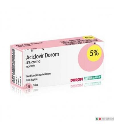 Aciclovir Dorom 5% crema 3g tubo