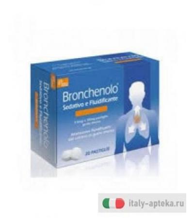 Bronchenolo sedativo fluidificante 20 pastiglie - trattamento sintomatico della tosse