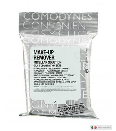Comodynes Make-Up Remover Soluzione Micellare struccante pelle grassa 20 salviette