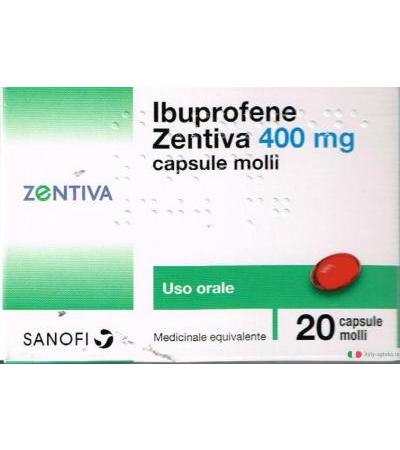 Ibuprofene Zentiva 400 mg 20 capsule molli