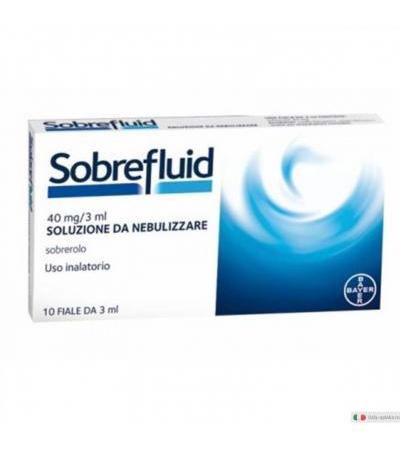 Sobrefluid per tosse e vie respiratorie 40mg/3ml soluzione da nebulizzare 10 fiale