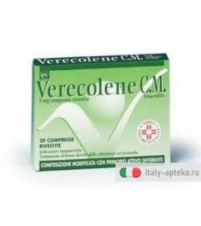 Verecolene CM lassativo per i sintomi della stitichezza 20 compresse rivestite