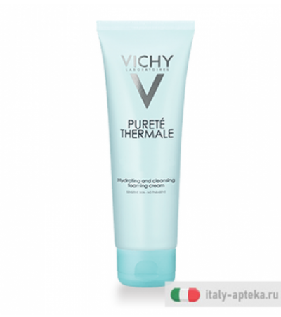 Vichy Purete Thermale Crema-Mousse Detergente idratante viso pelle sensibile 125ml