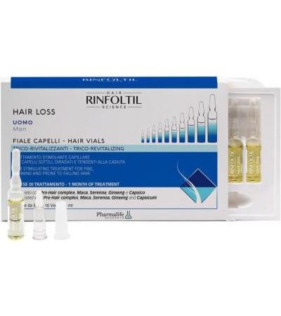 Rinfoltil hair loss 10 fiale per capelli da uomo